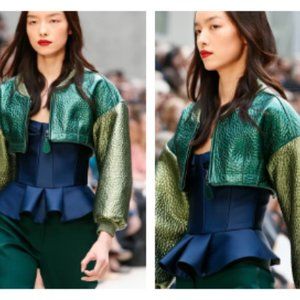 Cropped Leather Jacket - Burberry Prorsum S13